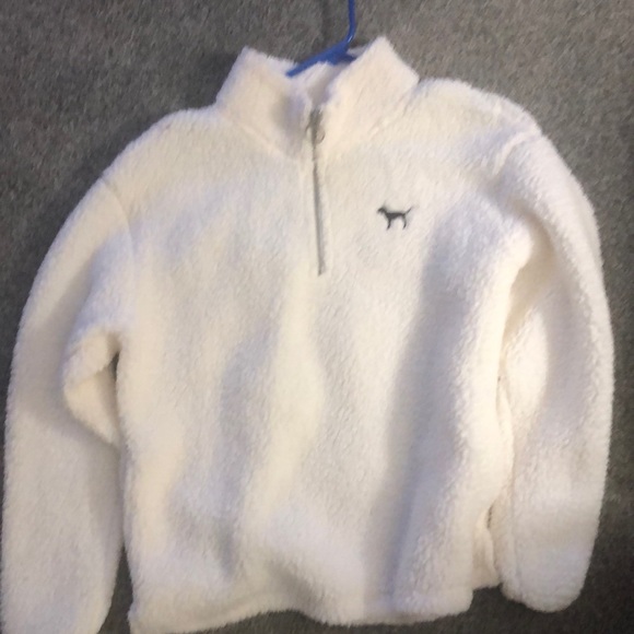 PINK Victoria's Secret Jackets & Blazers - Pink fleece quarter zip